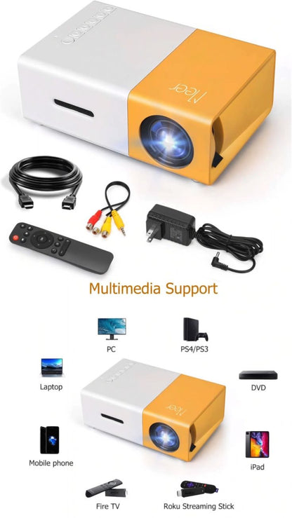 🎬 Mini LED Projector -- Big-Screen Entertainment. Anywhere. Anytime.